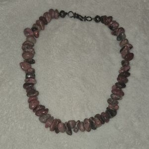 Elegant Rhodochrosite Necklace